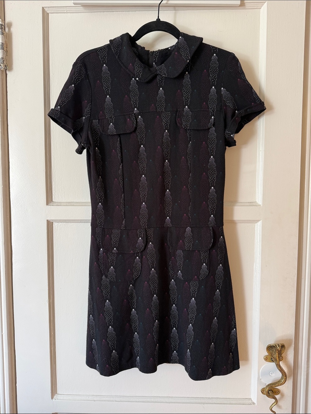 Nooworks Marcia -Short Sleeve Peter Pan Collar Dress Comets 💫-M